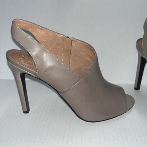 Vince Camuto Kaela Open Toe Side Zipper Slingback Heels Women Size 9 - Picture 4 of 8